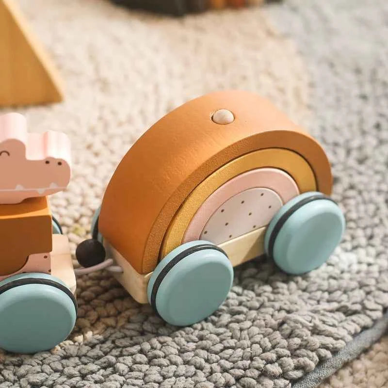 Montessori Wooden Pull Along Toy