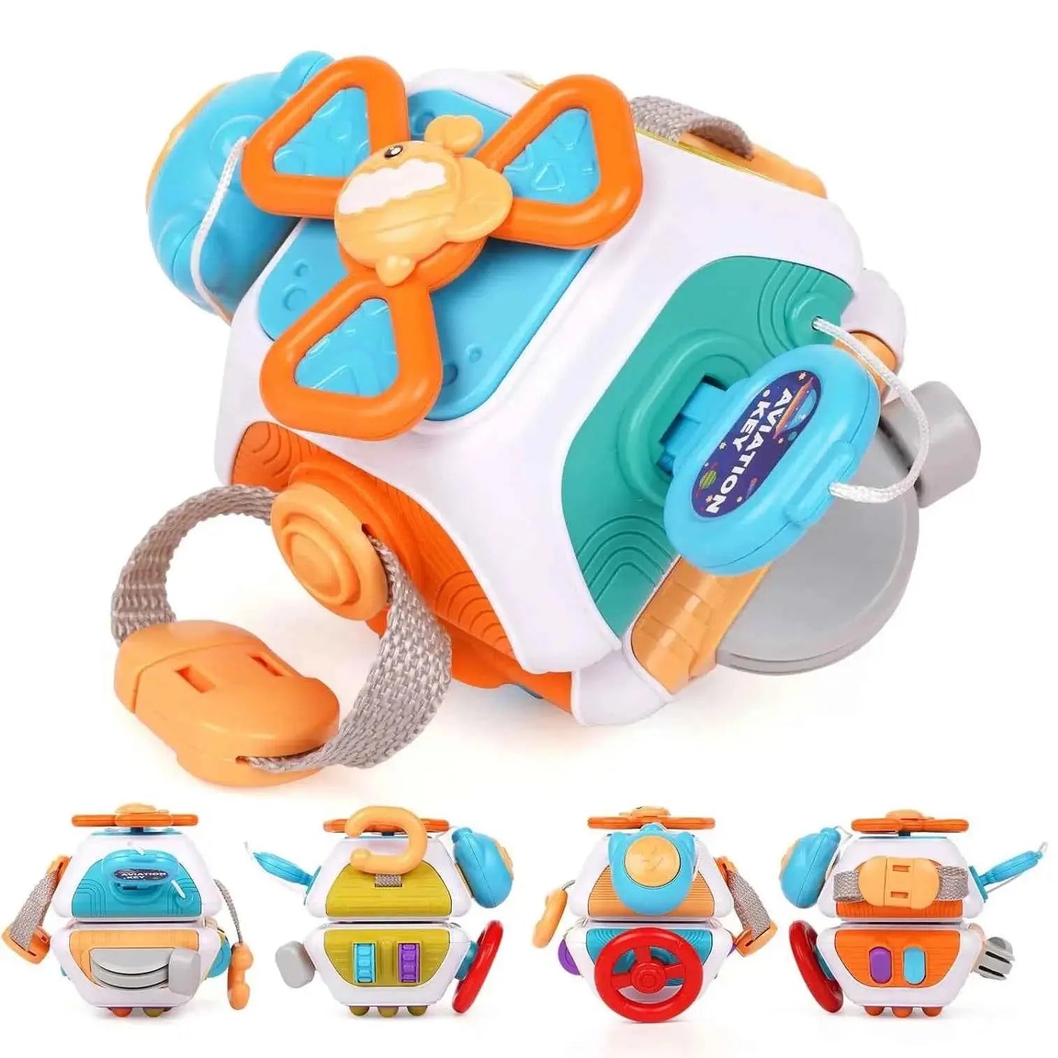 Montessori Baby Busy Cube Activity Toy