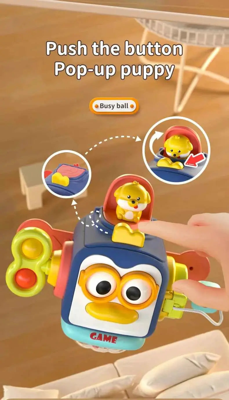 Montessori Baby Busy Cube Activity Toy