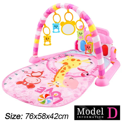 Baby Piano Play Gym Mat – Musical Tummy Time Center - Lulliyo