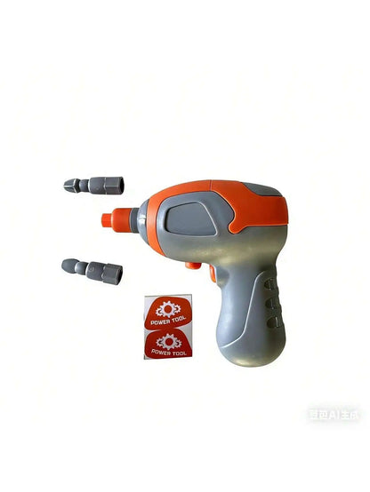 Kids Pretend Play Construction Tool Set With Drill - Lulliyo