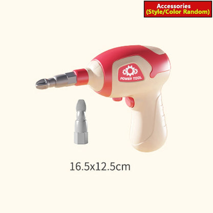 Kids Construction Drill & Screw Block Educational Set - Lulliyo