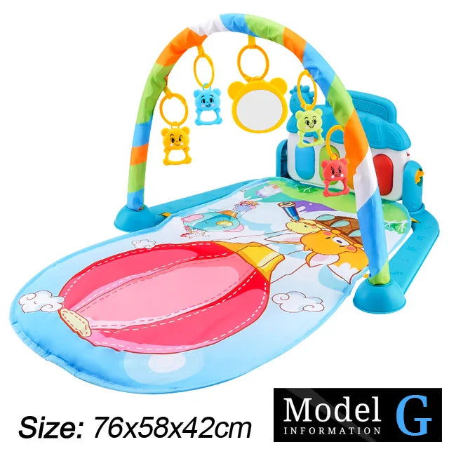 Baby Piano Play Gym Mat – Musical Tummy Time Center - Lulliyo