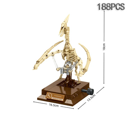 3D Dinosaur Fossil Building Set – Educational Skeleton Model - Lulliyo