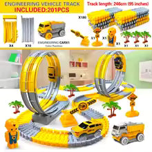 Flexible Electric Track Car Set For Kids - Lulliyo