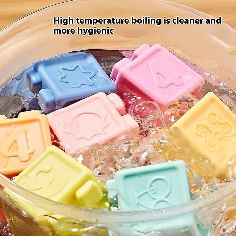 Soft Silicone Baby Building Blocks & Sensory Balls - Lulliyo