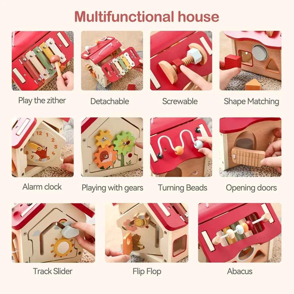 Montessori Wooden Sensory Playhouse