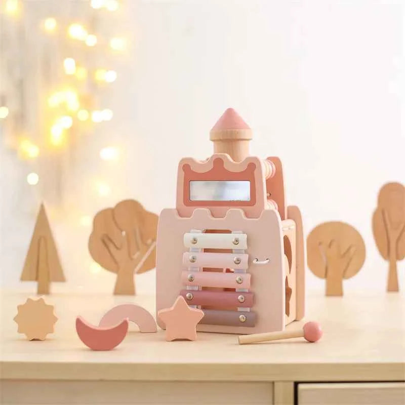 Montessori Wooden Mushroom/Castle