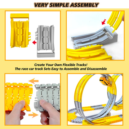 Flexible Electric Track Car Set For Kids