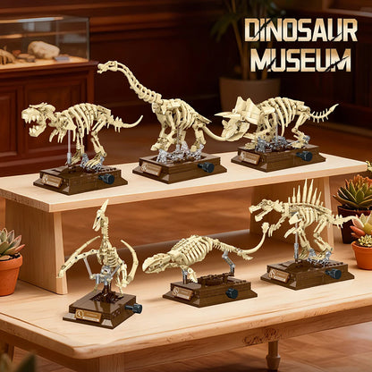 3D Dinosaur Fossil Building Set – Educational Skeleton Model - Lulliyo