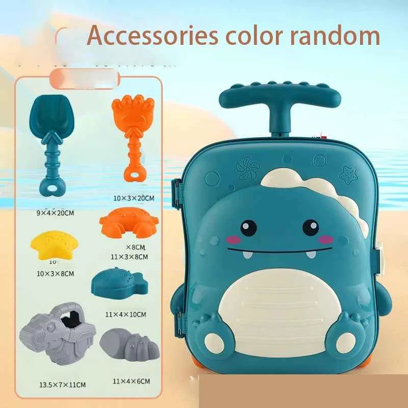 Kids Pull-Along Suitcase Beach Toys - Ages 3 - 6