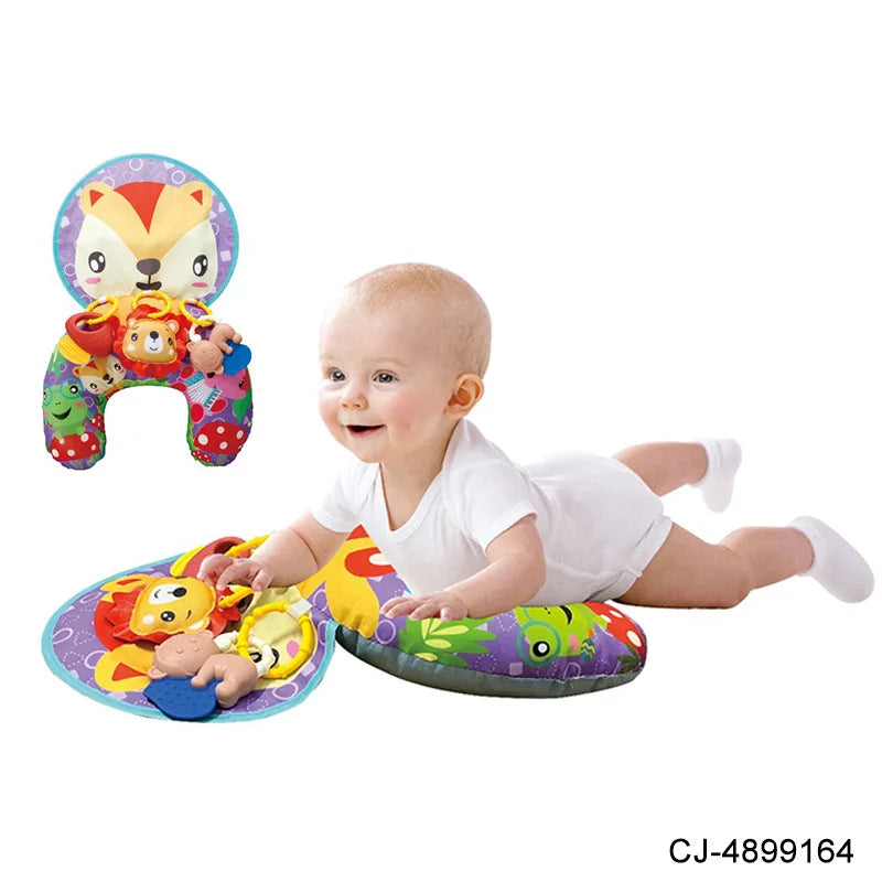 Montessori Tummy Time Baby Pillow With Sensory Toys - Lulliyo