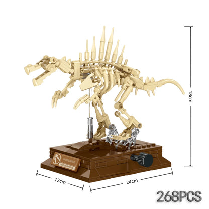 3D Dinosaur Fossil Building Set – Educational Skeleton Model - Lulliyo