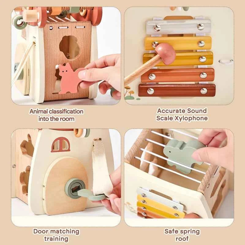 Montessori Wooden Mushroom/Castle