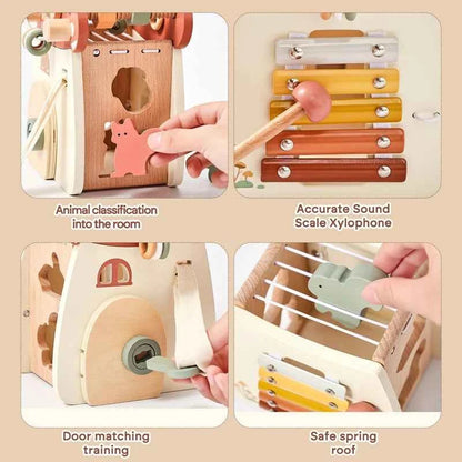 Montessori Wooden Mushroom/Castle