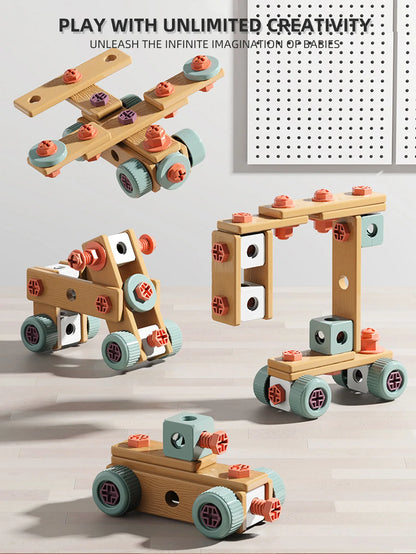 Kids Pretend Play Construction Tool Set With Drill - Lulliyo