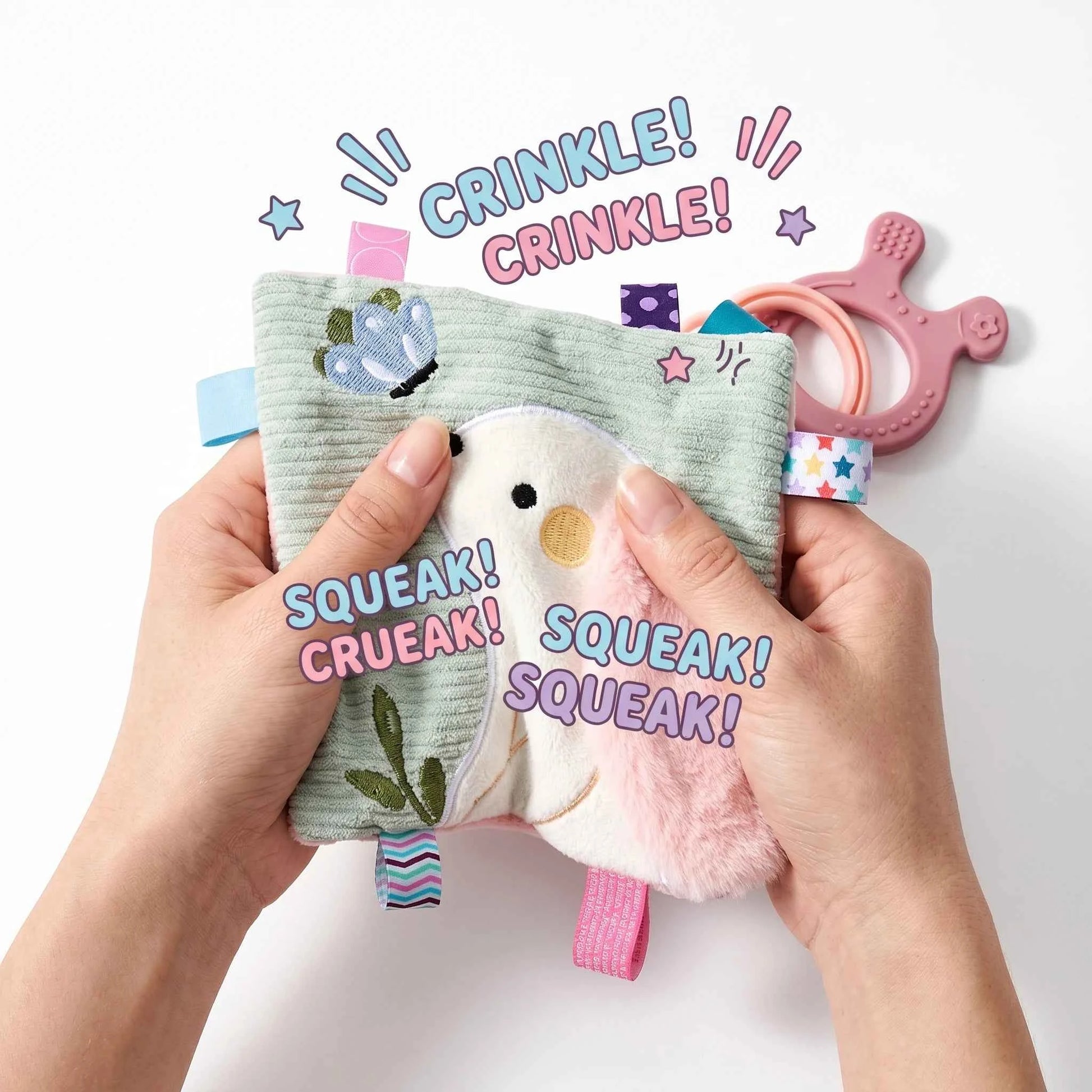 Teething Rabbit Cloth Book