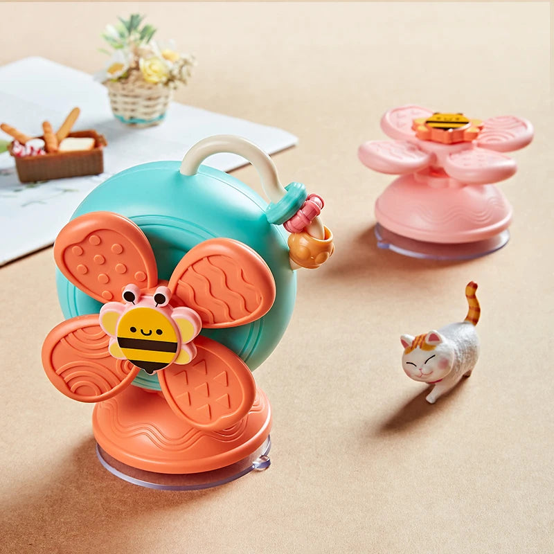 Snail Suction Cup Spinner Toy – Sensory Travel Play - Lulliyo