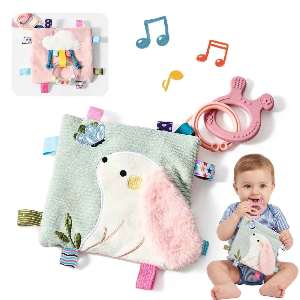 Teething Rabbit Cloth Book