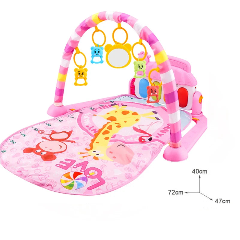 Musical Baby Play Gym Mat With Kick Piano - Lulliyo