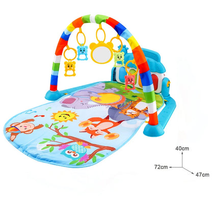 Musical Baby Play Gym Mat With Kick Piano - Lulliyo