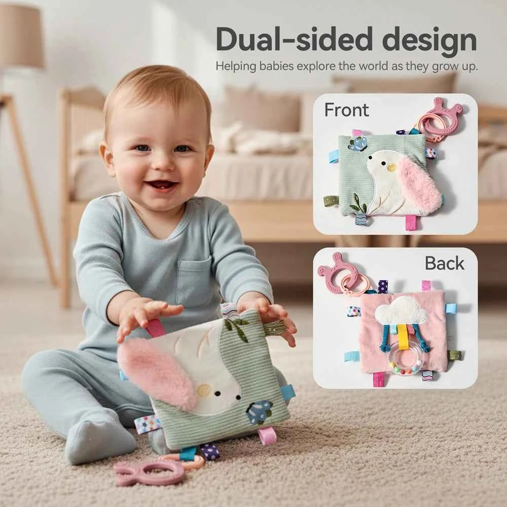 Teething Rabbit Cloth Book
