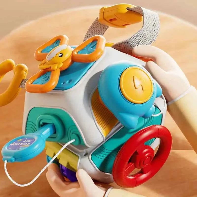 Montessori Baby Busy Cube Activity Toy