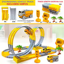 Flexible Electric Track Car Set For Kids - Lulliyo