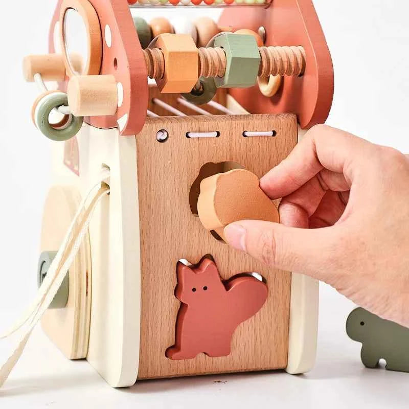 Montessori Wooden Mushroom/Castle