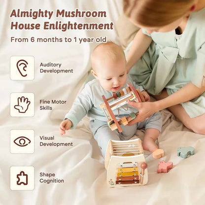 Montessori Wooden Mushroom/Castle