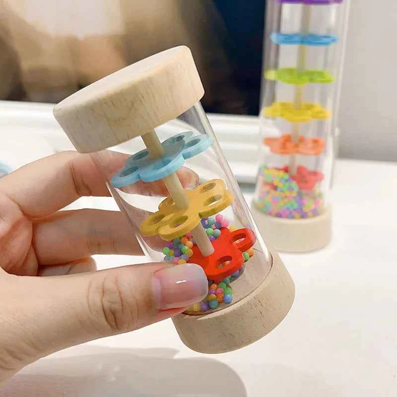 Wooden Rainmaker Baby Rattle