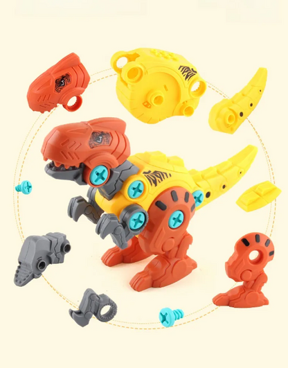 Lulliyo Take Apart Dinosaur Toy Set – STEM Construction Toy for Kids 3+ - Lulliyo