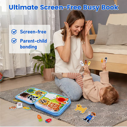 Farm Quiet Book Busy Board – Montessori Felt Activity Toy