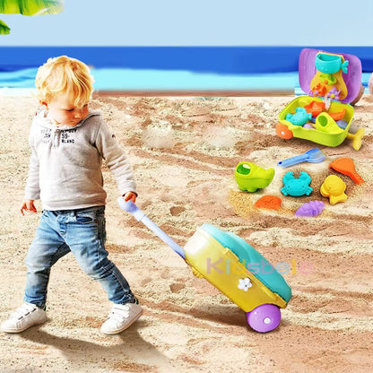 Kids Pull-Along Suitcase Beach Toys - Ages 3 - 6