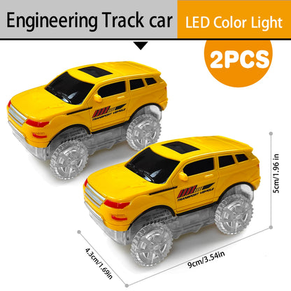 Flexible Electric Race Track Car Set For Kids