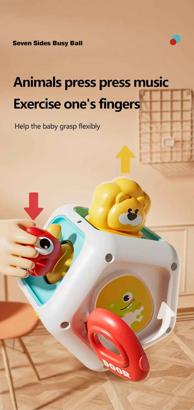 Montessori Baby Busy Cube Activity Toy