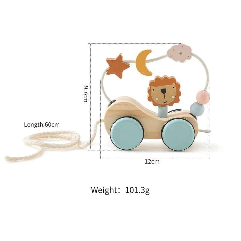 Montessori Wooden Pull Along Toy