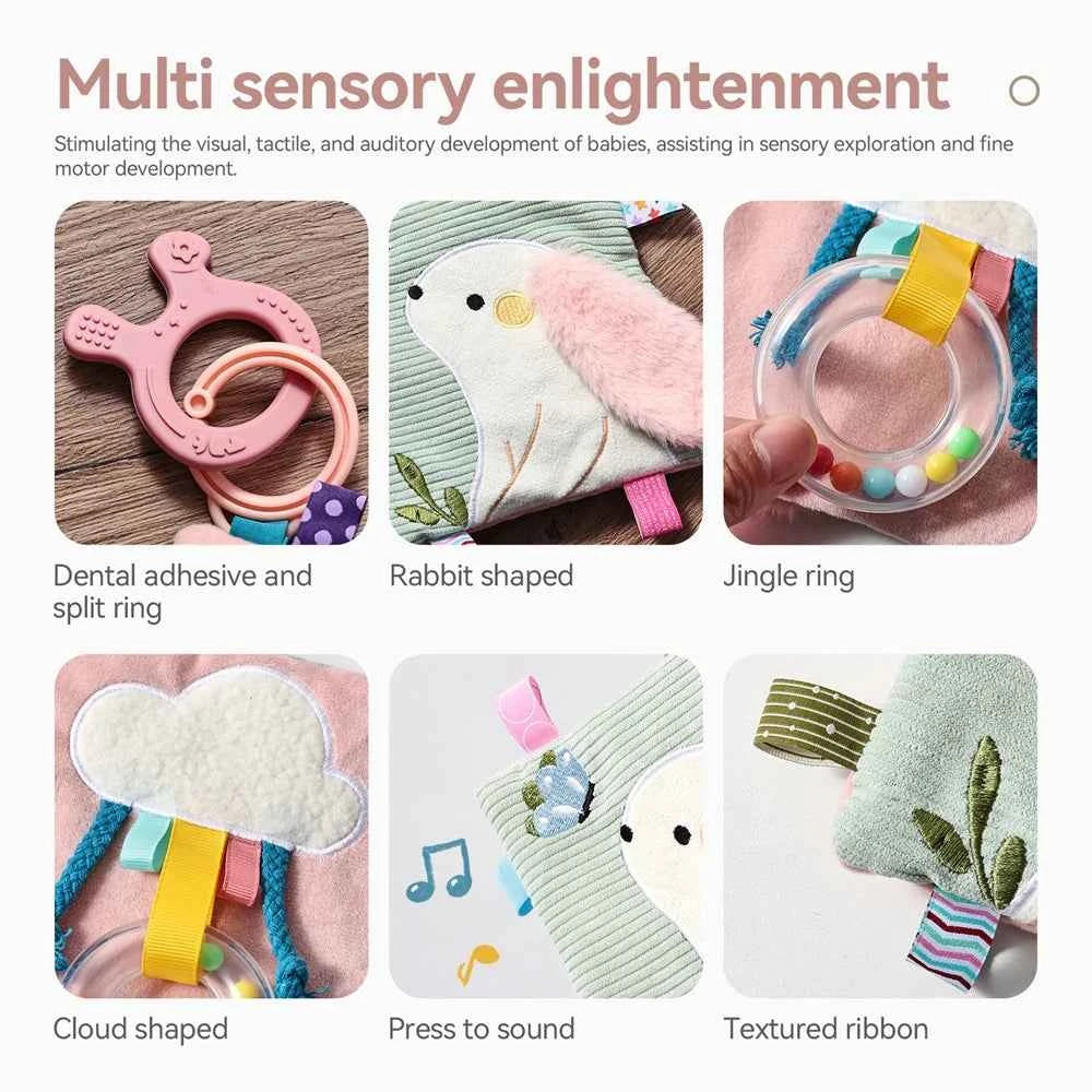 Teething Rabbit Cloth Book
