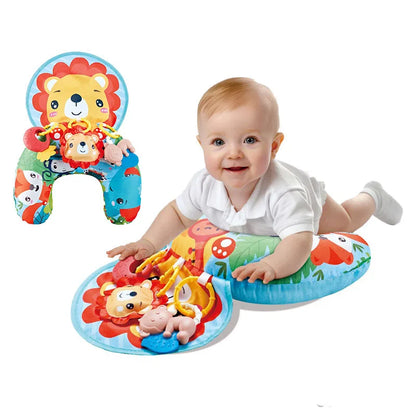 Montessori Tummy Time Baby Pillow With Sensory Toys - Lulliyo