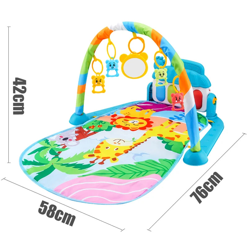 Baby Piano Play Gym Mat – Musical Tummy Time Center - Lulliyo
