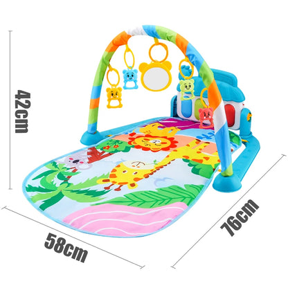 Baby Piano Play Gym Mat – Musical Tummy Time Center - Lulliyo