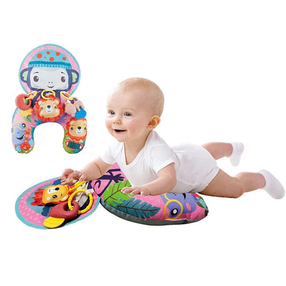 Montessori Tummy Time Baby Pillow With Sensory Toys - Lulliyo
