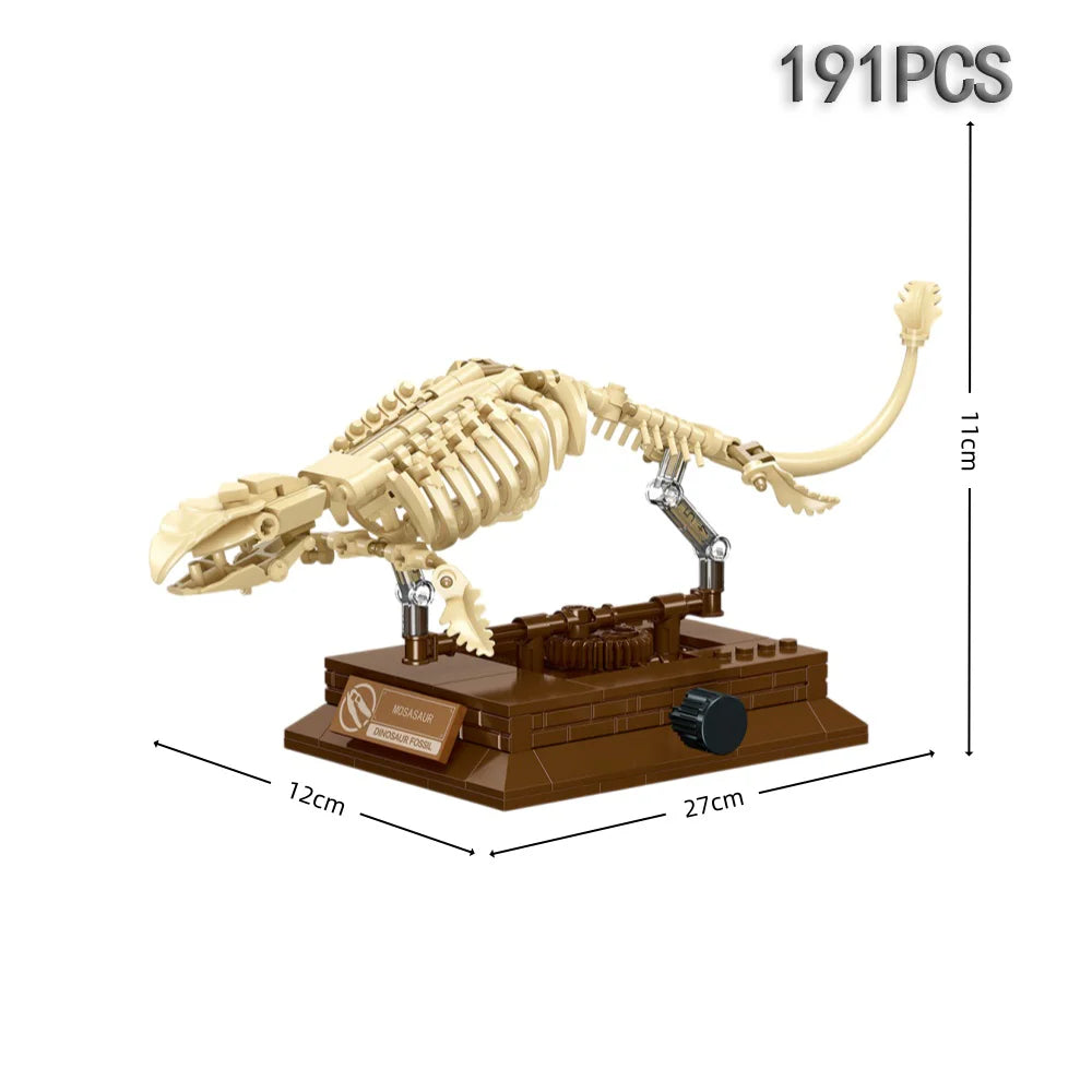 3D Dinosaur Fossil Building Set – Educational Skeleton Model - Lulliyo