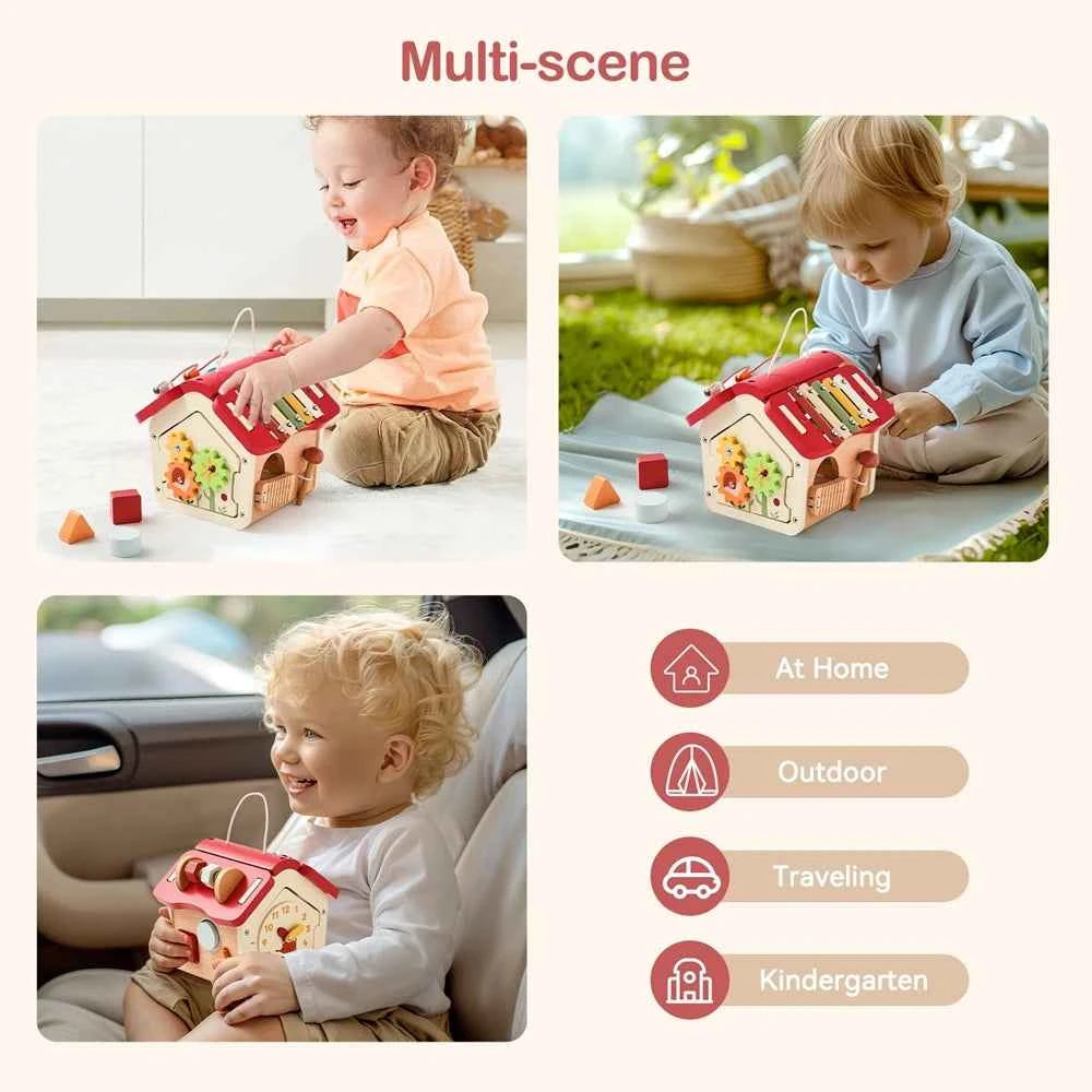 Montessori Wooden Sensory Playhouse