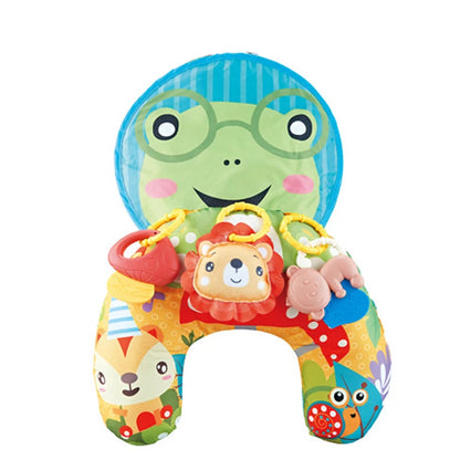 Montessori Tummy Time Baby Pillow With Sensory Toys - Lulliyo
