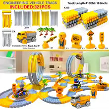 Flexible Electric Track Car Set For Kids - Lulliyo