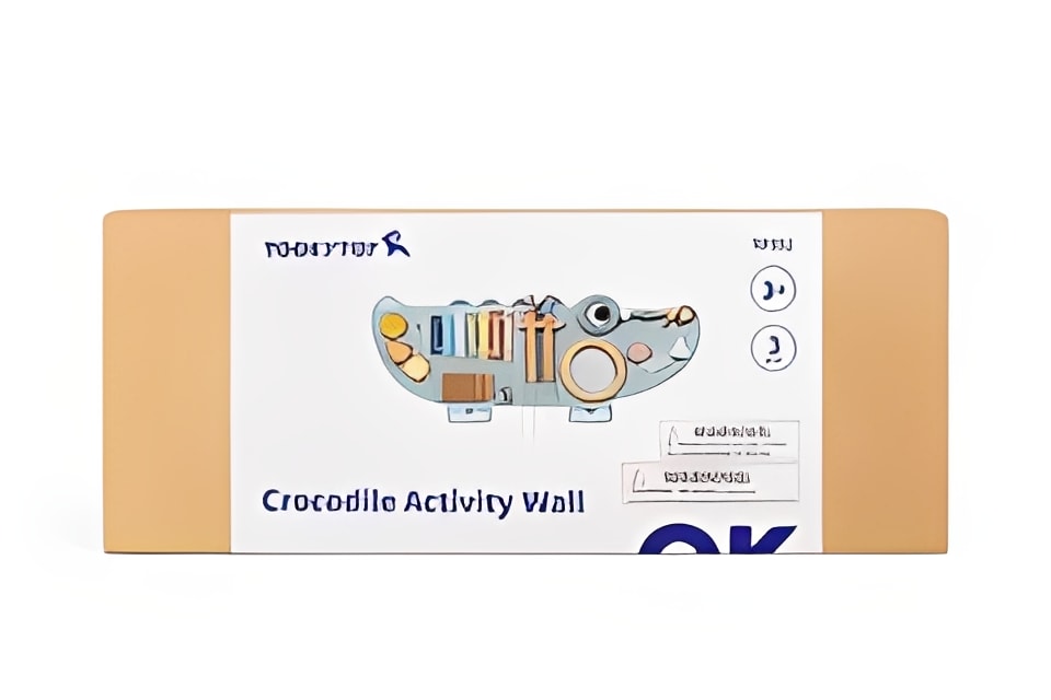 Crocodile Wall Activity Board For Kids - Lulliyo