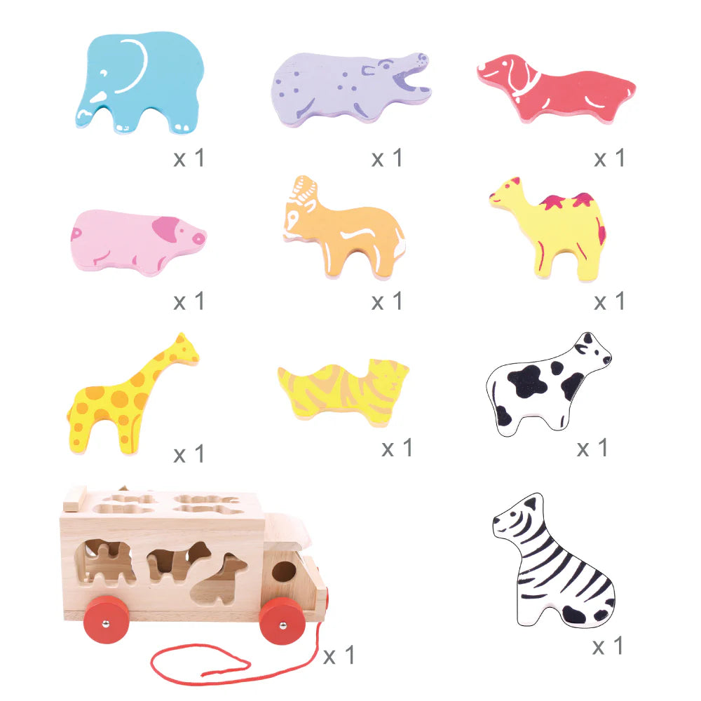 Bigjigs Toys - Animal Shape Lorry