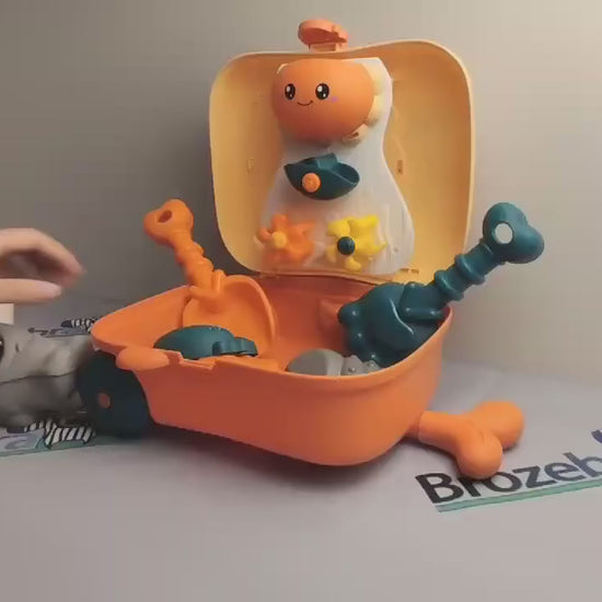 Kids Beach Suitcase Toy Set With Sand Tools